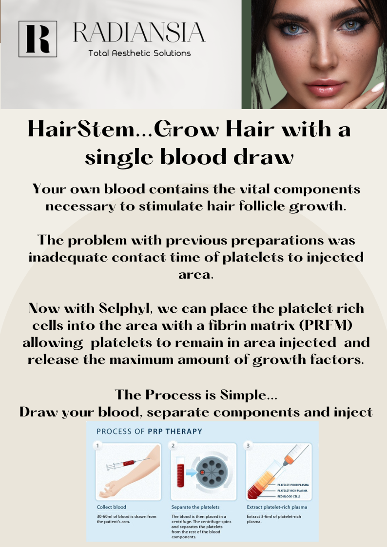 HairStem...Grow Hair with a single blood draw
